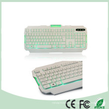 Ce RoHS Certificate 104 Keys Green LED Backlight Backlit Gaming Keyboard Multimedia (KB-1901EL-G)